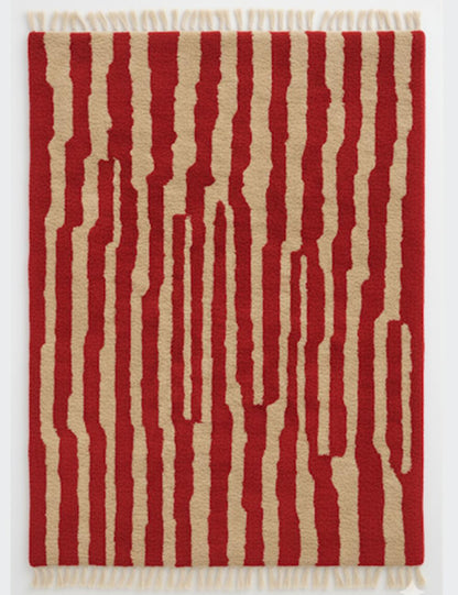 Minimalist Moroccan Wool Rug - Forma 25