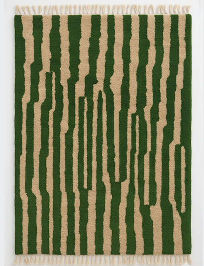 Minimalist Moroccan Wool Rug - Forma 25
