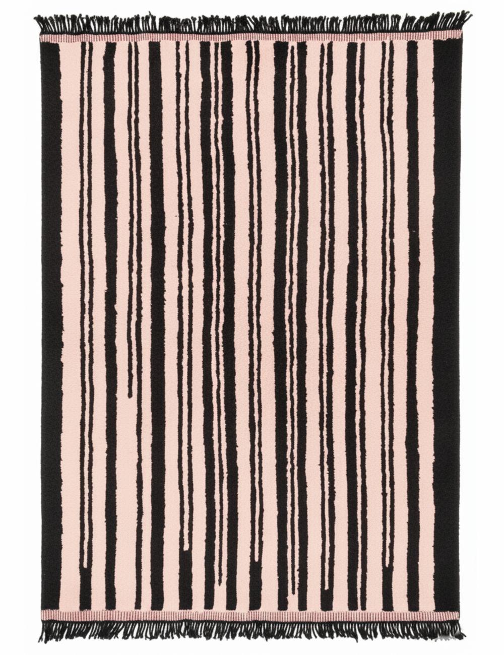 Custom Stripe Design Moroccan Wool Rug - Forma 38