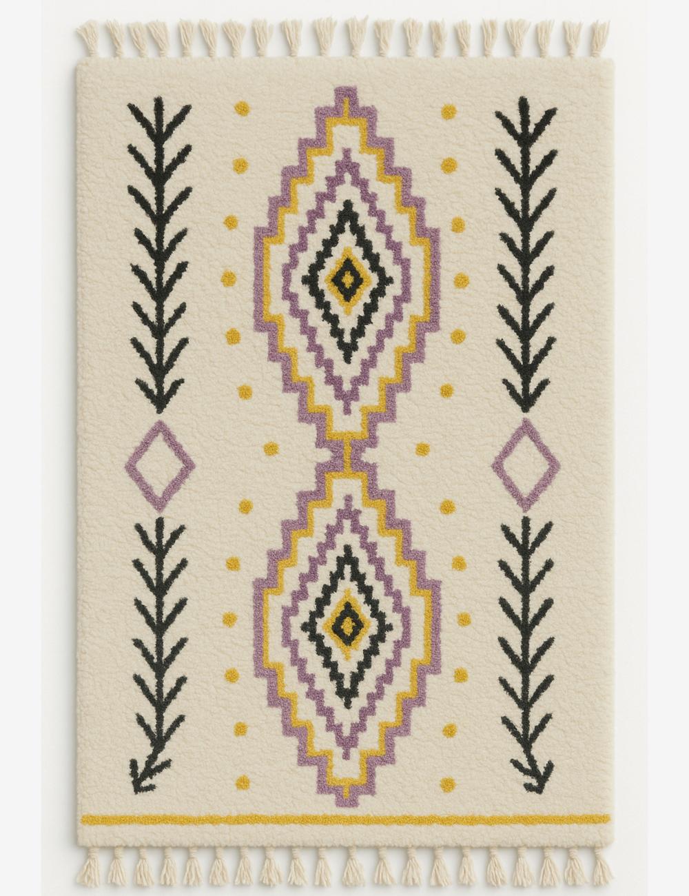 Handmade Geometric Moroccan Rug - Esmeralda 16