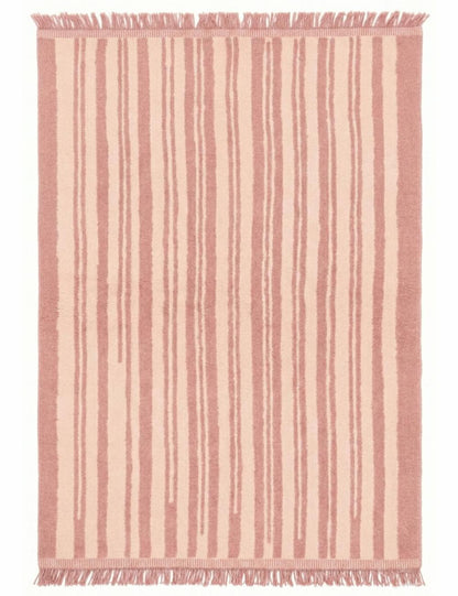 Custom Stripe Design Moroccan Wool Rug - Forma 38