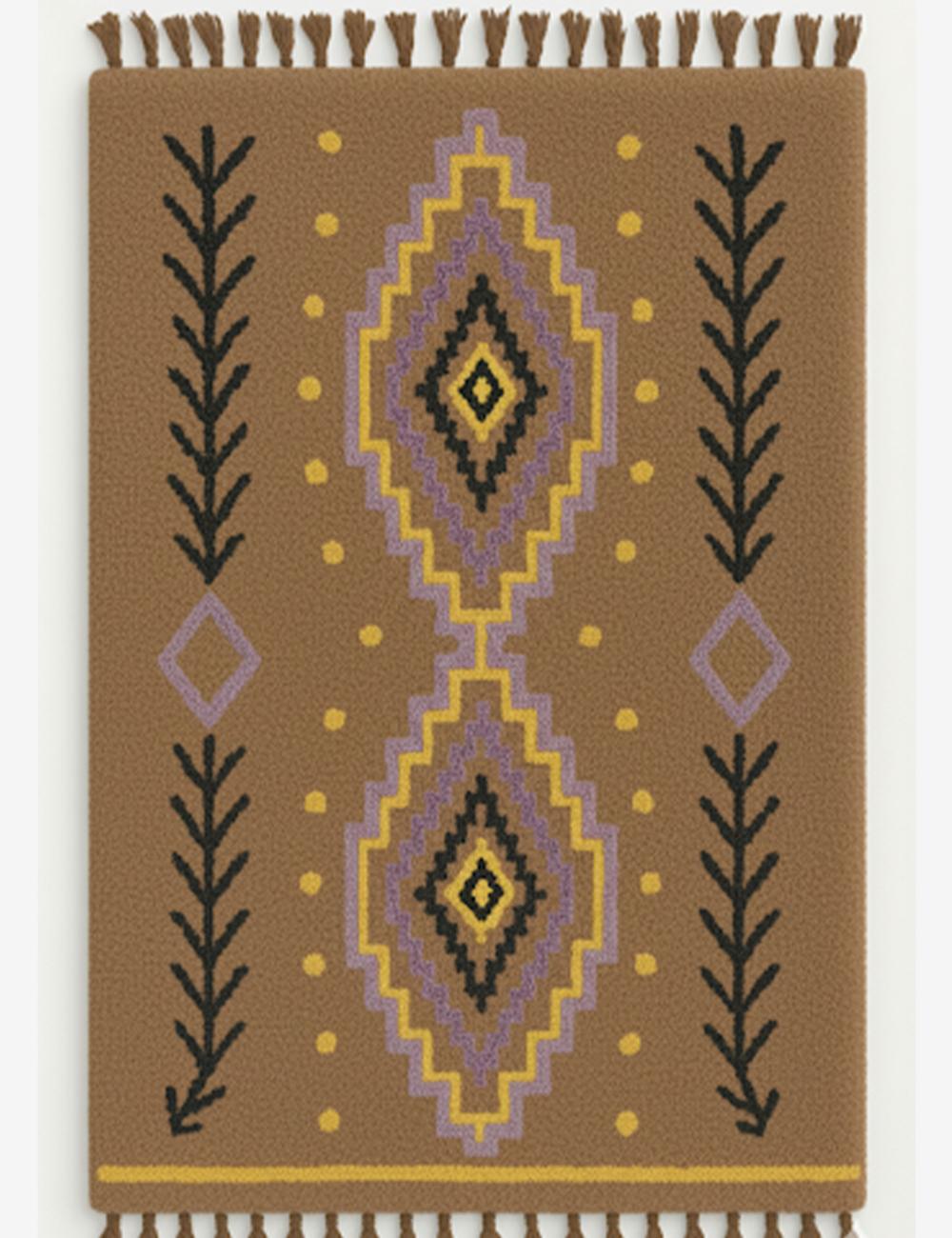 Handmade Geometric Moroccan Rug - Esmeralda 16
