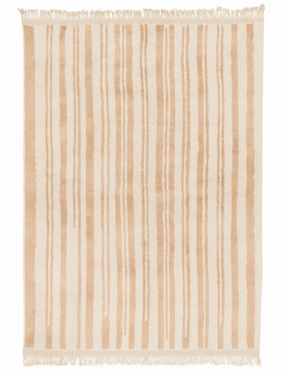 Custom Stripe Design Moroccan Wool Rug - Forma 38