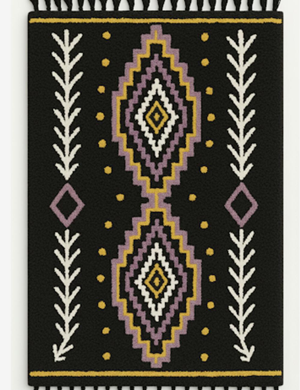 Handmade Geometric Moroccan Rug - Esmeralda 16