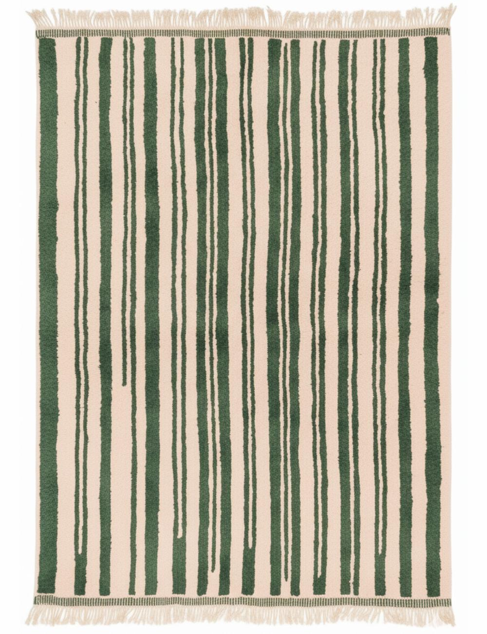 Custom Stripe Design Moroccan Wool Rug - Forma 38