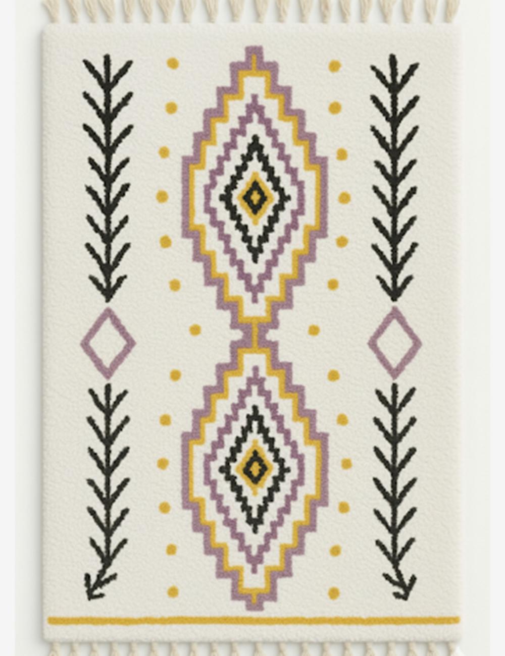 Handmade Geometric Moroccan Rug - Esmeralda 16