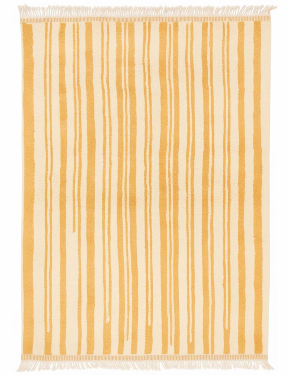 Custom Stripe Design Moroccan Wool Rug - Forma 38