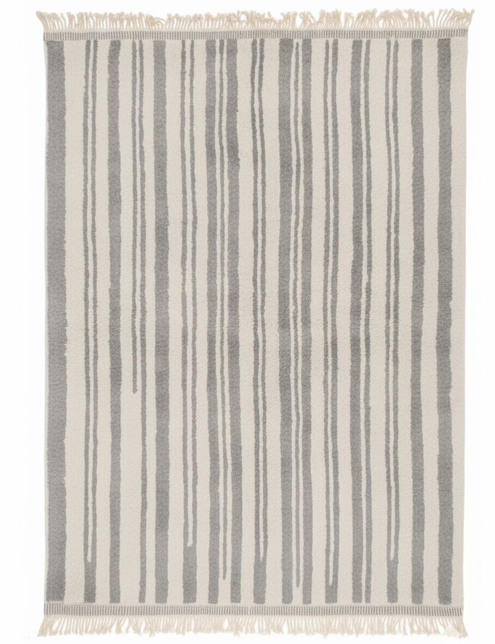 Custom Stripe Design Moroccan Wool Rug - Forma 38