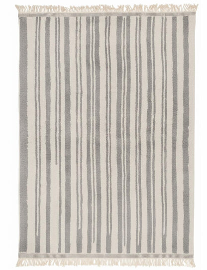 Custom Stripe Design Moroccan Wool Rug - Forma 38