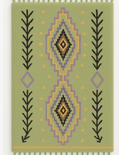 Handmade Geometric Moroccan Rug - Esmeralda 16