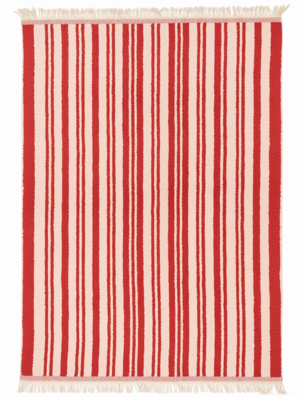 Custom Stripe Design Moroccan Wool Rug - Forma 38