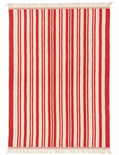 Custom Stripe Design Moroccan Wool Rug - Forma 38