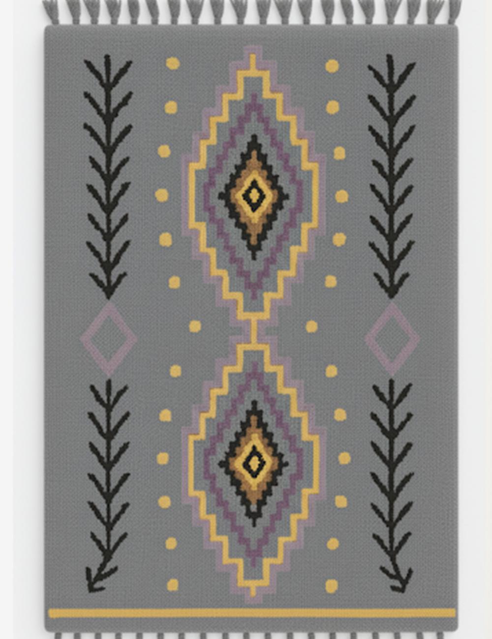 Handmade Geometric Moroccan Rug - Esmeralda 16