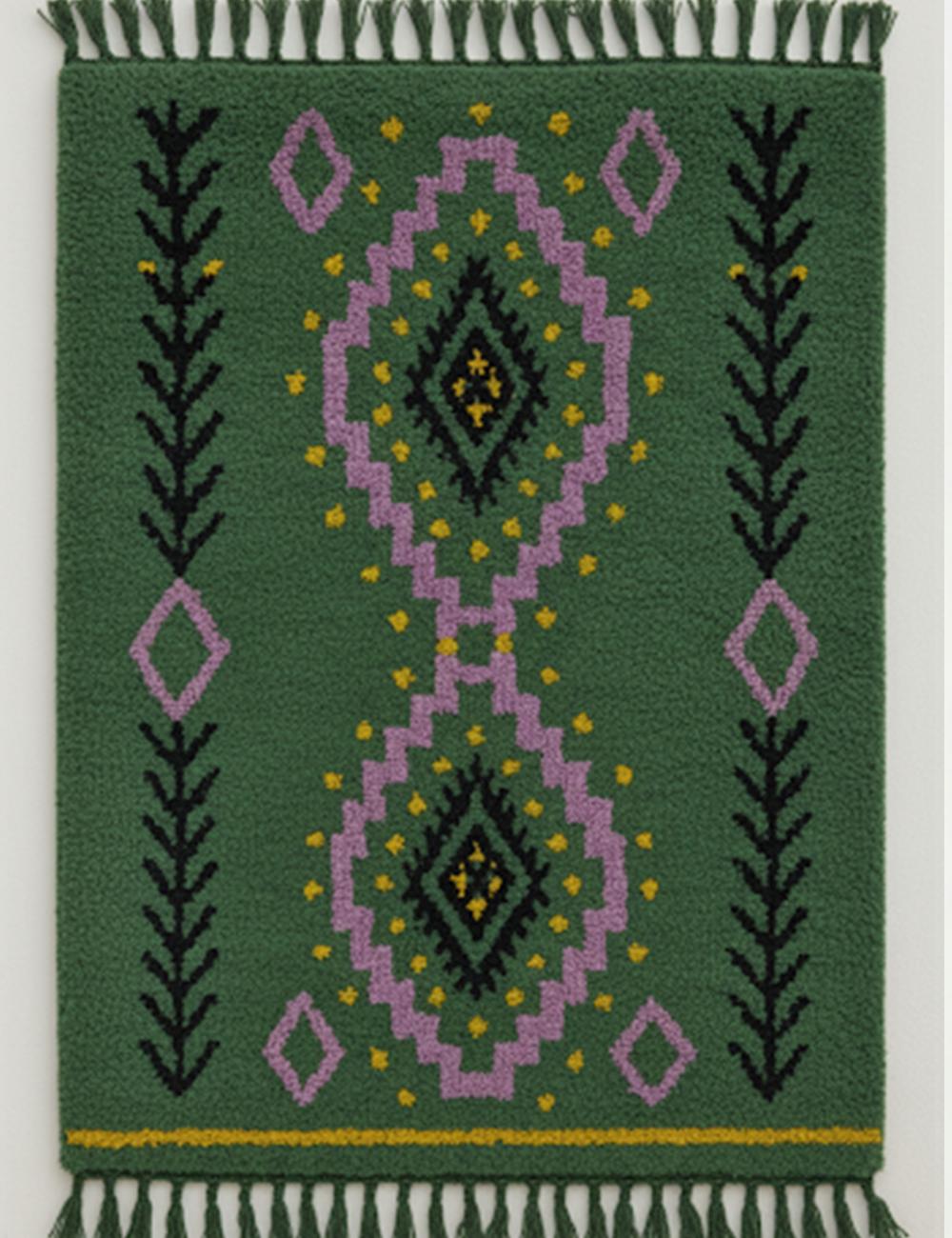 Custom Geometric Moroccan Rug - Esmeralda 18