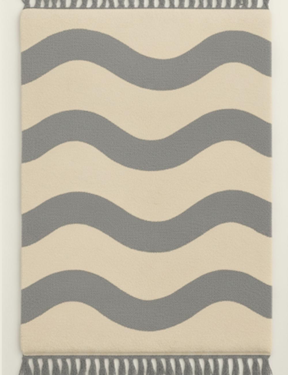 Custom Wavy Moroccan Rug - forma 61