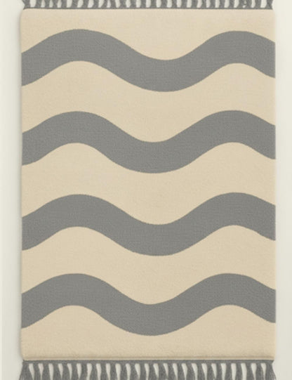 Custom Wavy Moroccan Rug - forma 61