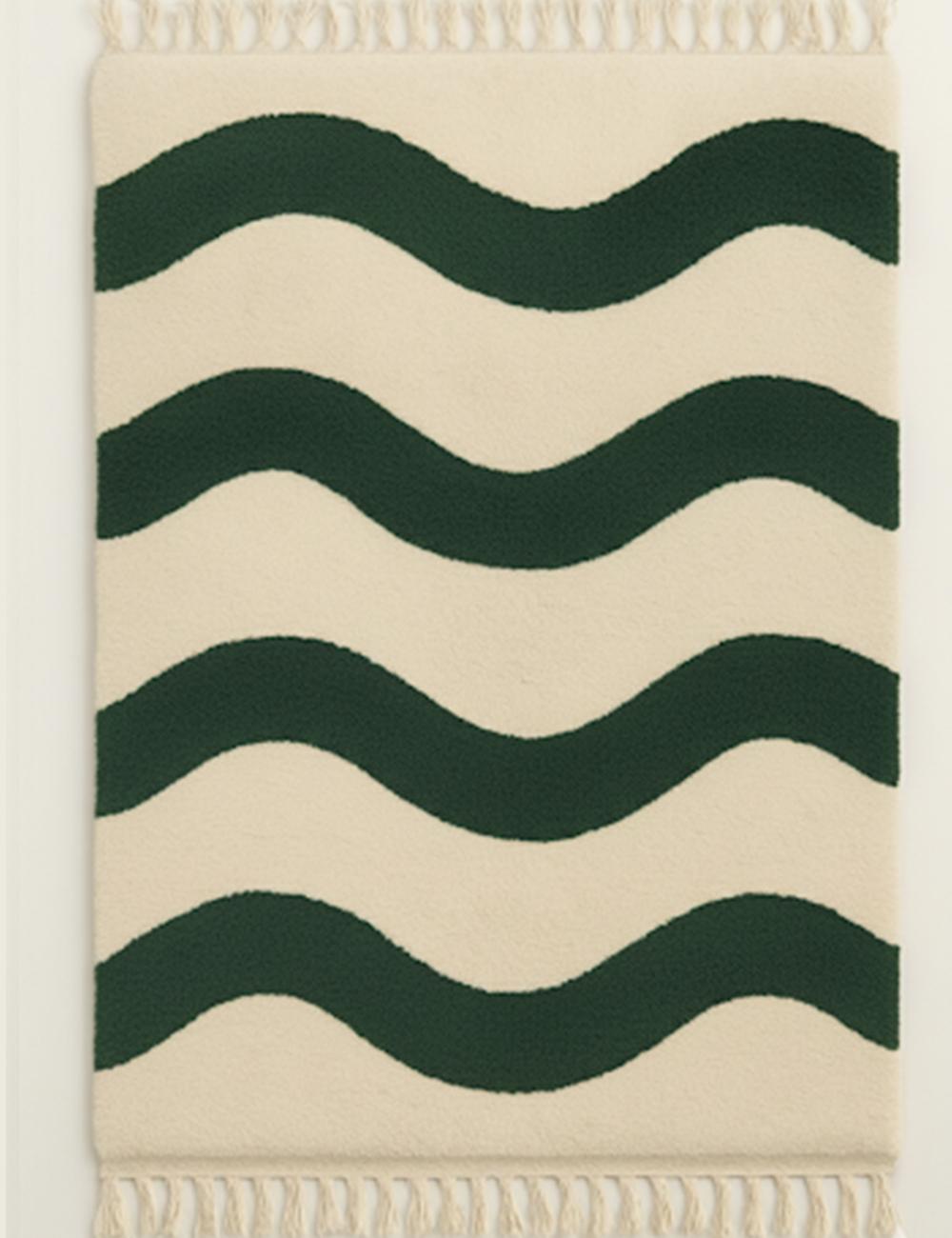 Custom Wavy Moroccan Rug - forma 61