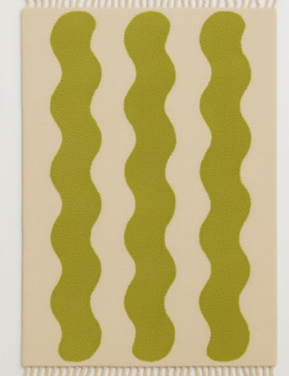Custom Vertical Wavy Moroccan Rug - forma 62