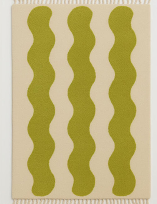 Custom Vertical Wavy Moroccan Rug - forma 62