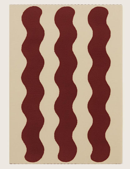 Custom Vertical Wavy Moroccan Rug - forma 62