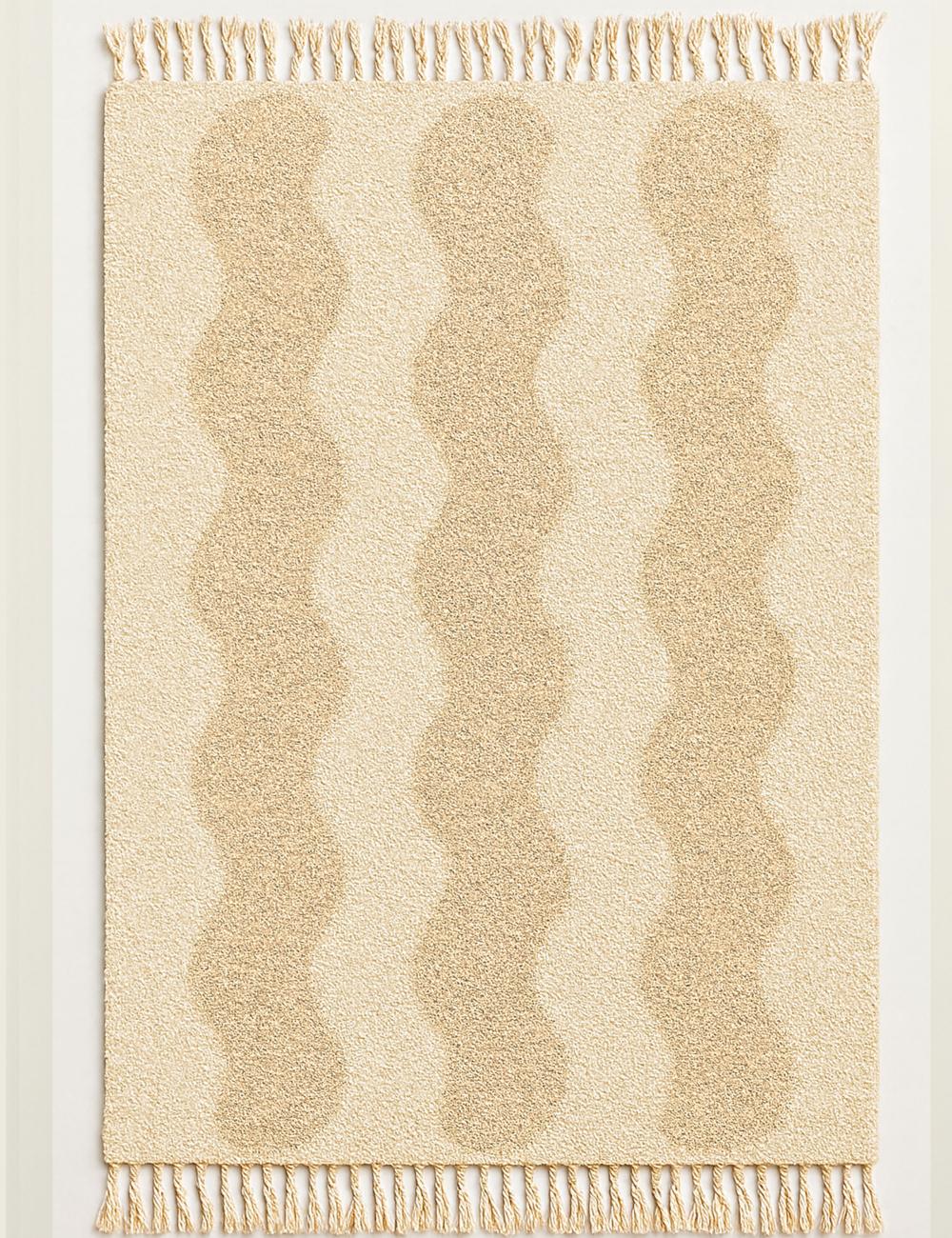 Custom Vertical Wavy Moroccan Rug - forma 62