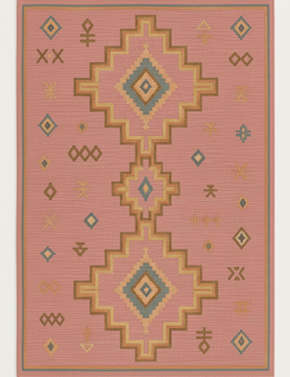 Custom Geometric Moroccan Rug - Esmeralda 17