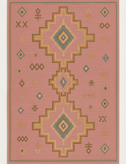 Custom Geometric Moroccan Rug - Esmeralda 17
