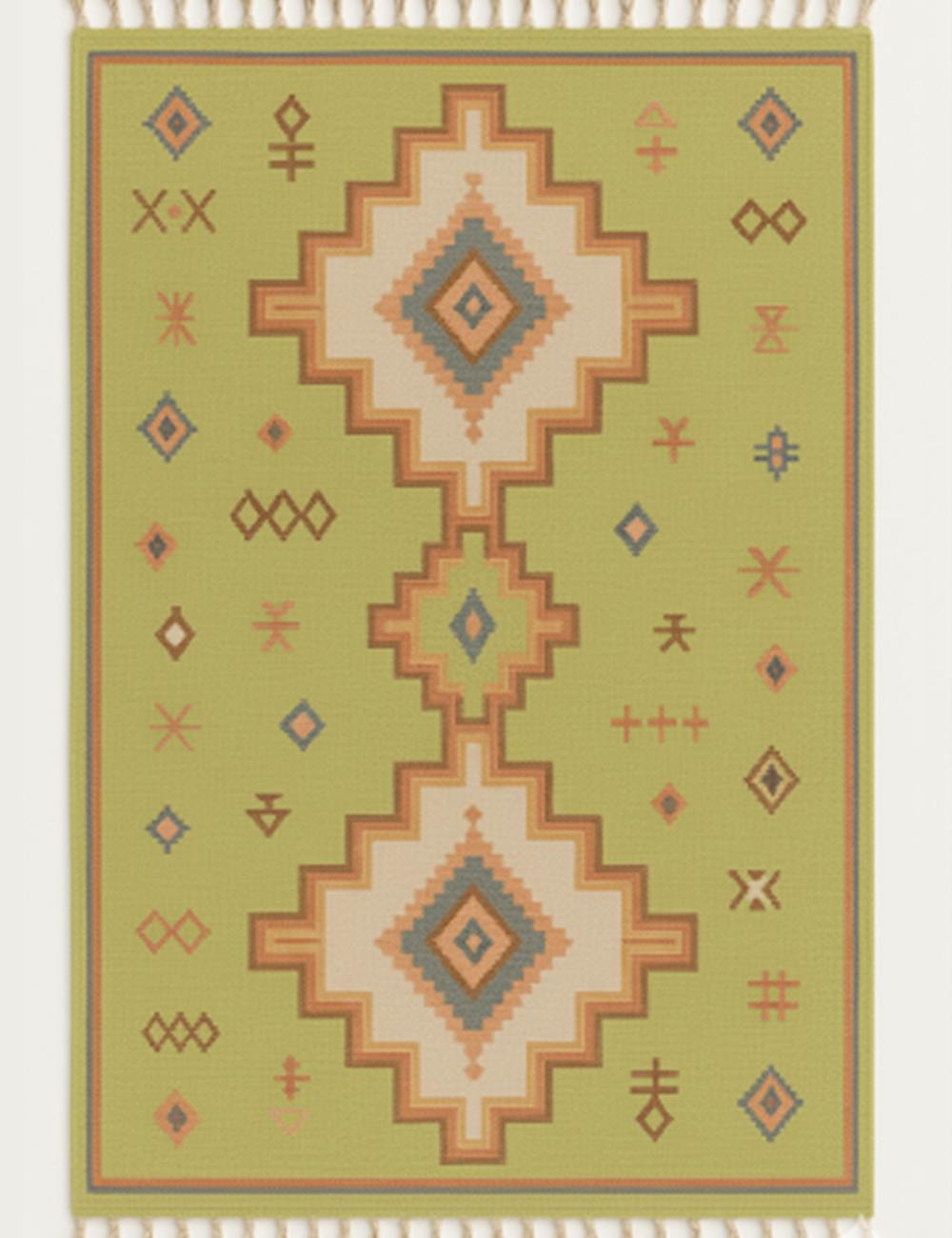 Custom Geometric Moroccan Rug - Esmeralda 17