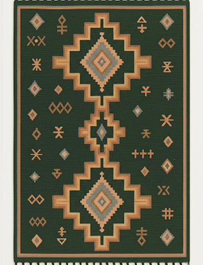Custom Geometric Moroccan Rug - Esmeralda 17