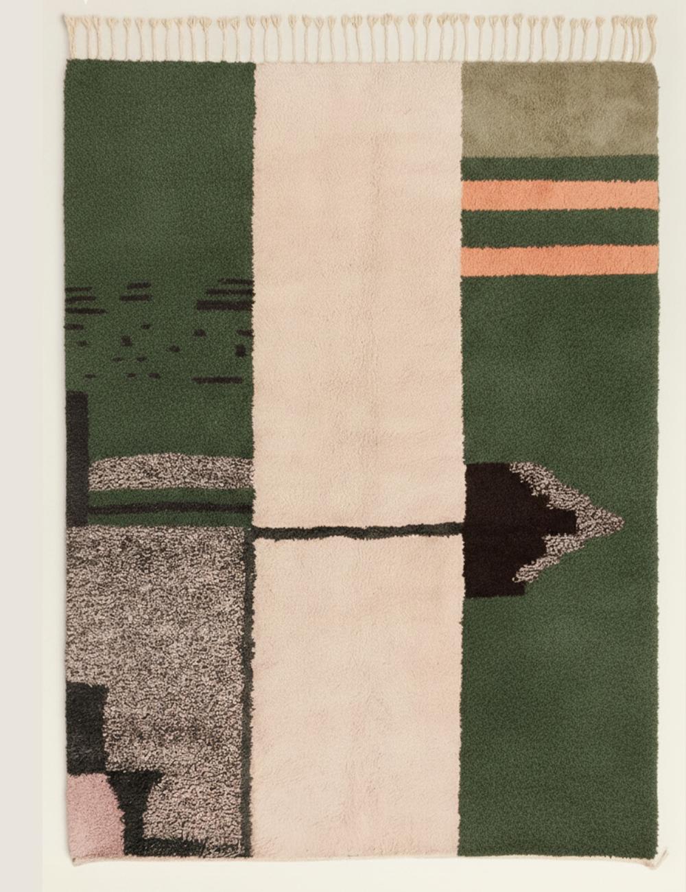 Abstract Beni Mrirt Moroccan Rug - forma 81