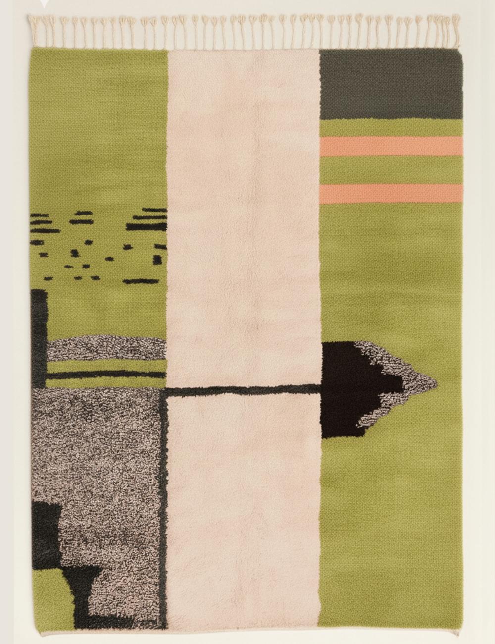 Abstract Beni Mrirt Moroccan Rug - forma 81