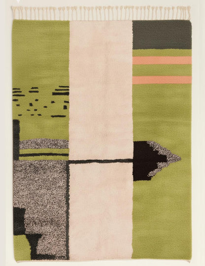 Abstract Beni Mrirt Moroccan Rug - forma 81