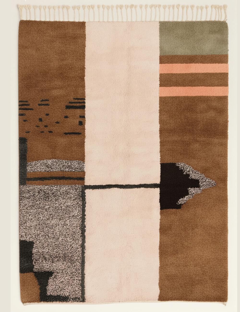 Abstract Beni Mrirt Moroccan Rug - forma 81