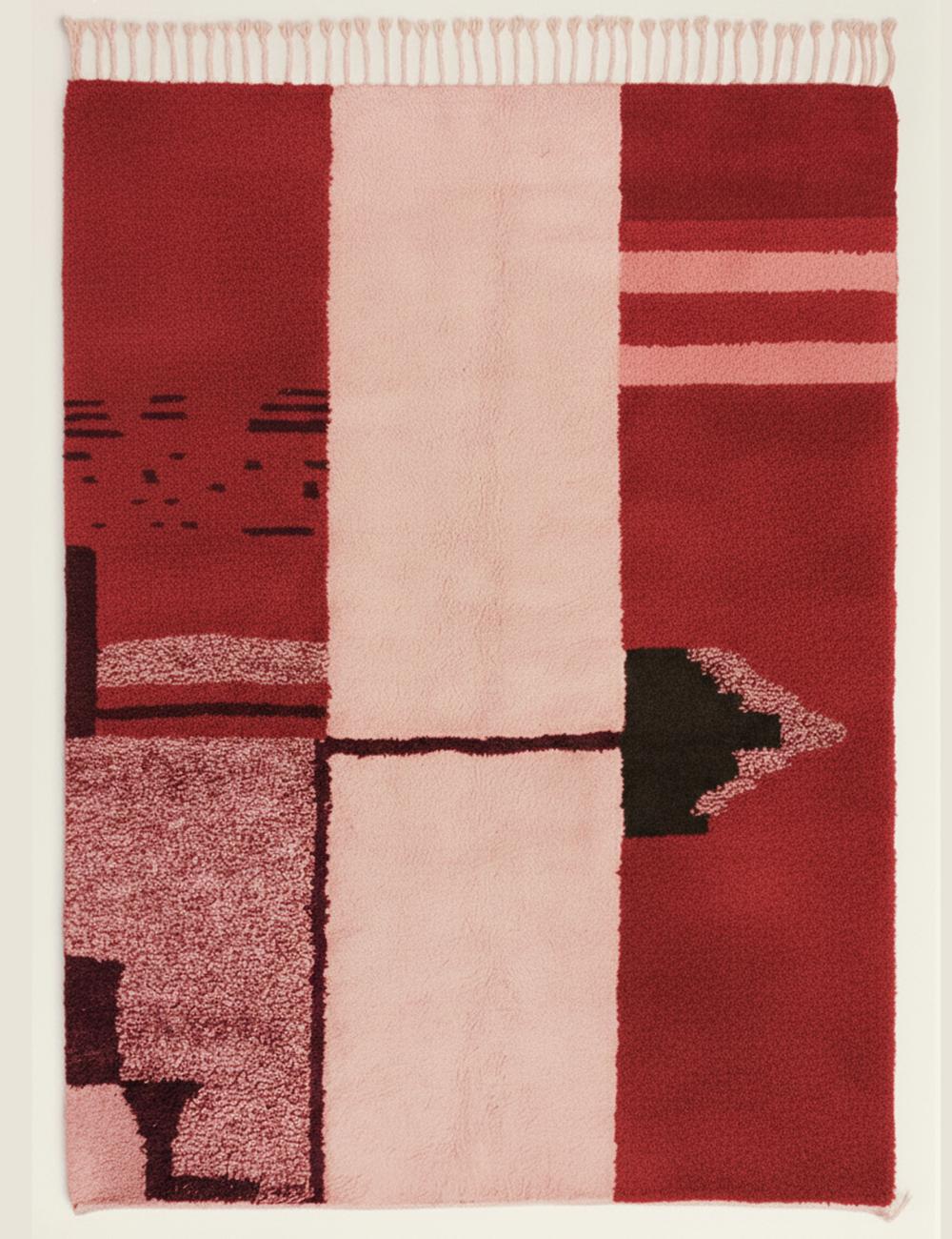Abstract Beni Mrirt Moroccan Rug - forma 81