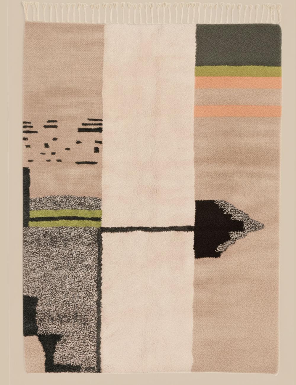 Abstract Beni Mrirt Moroccan Rug - forma 81