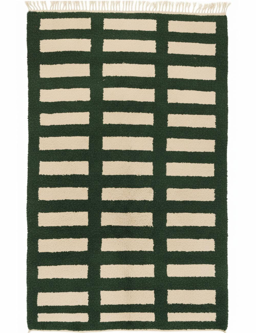 Custom Grid Moroccan Wool Rug - Forma 37