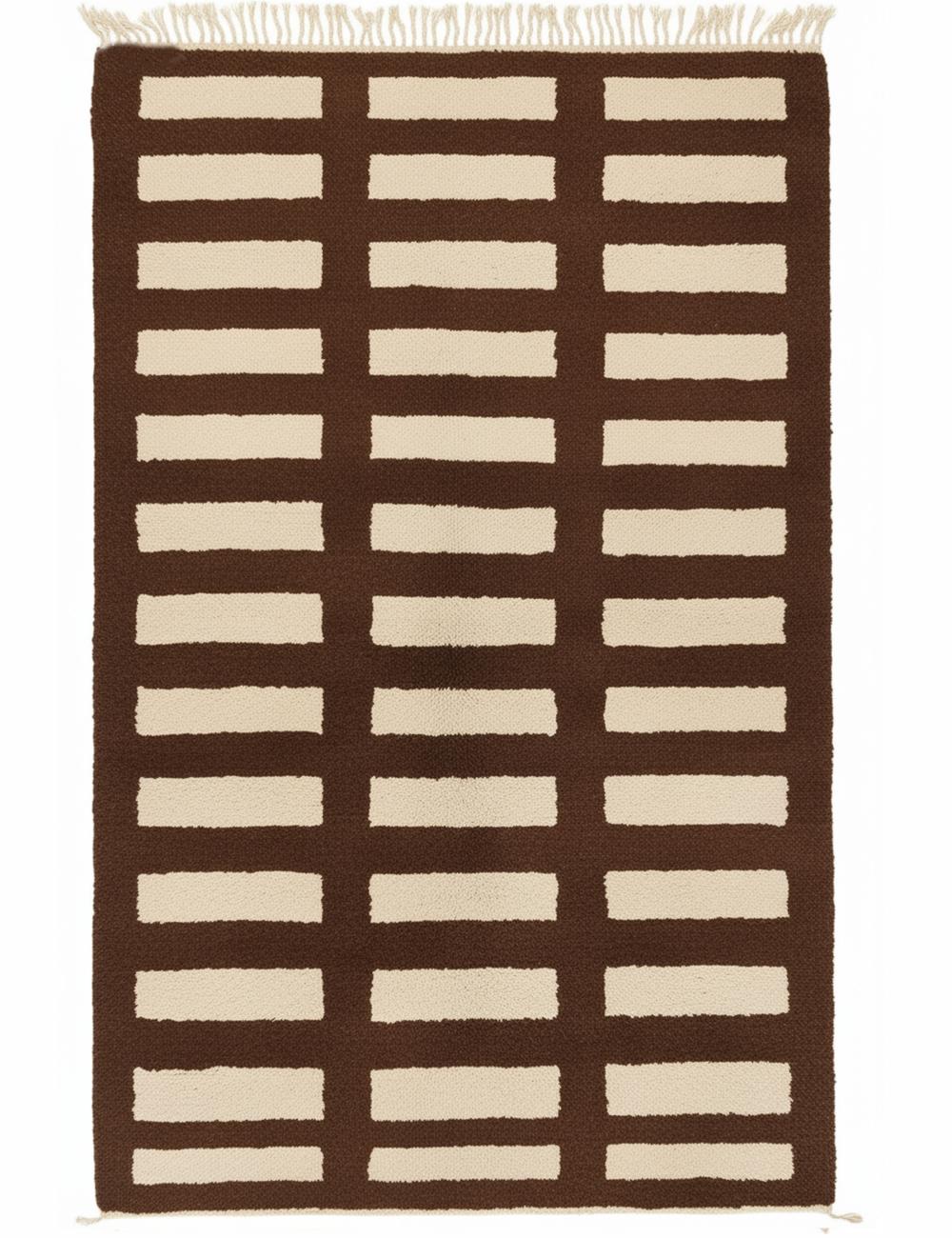 Custom Grid Moroccan Wool Rug - Forma 37