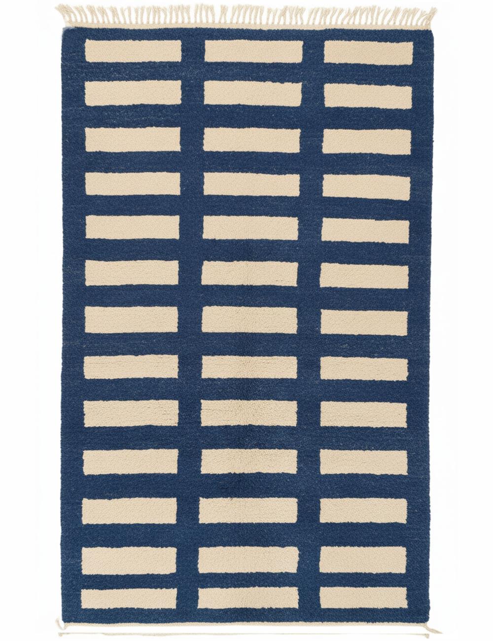 Custom Grid Moroccan Wool Rug - Forma 37