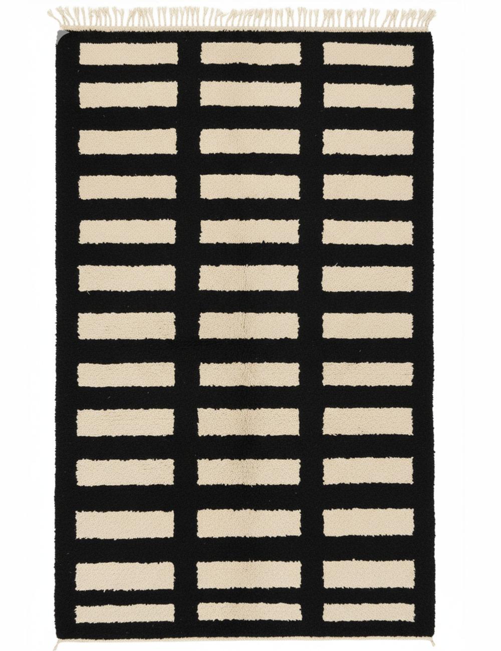 Custom Grid Moroccan Wool Rug - Forma 37