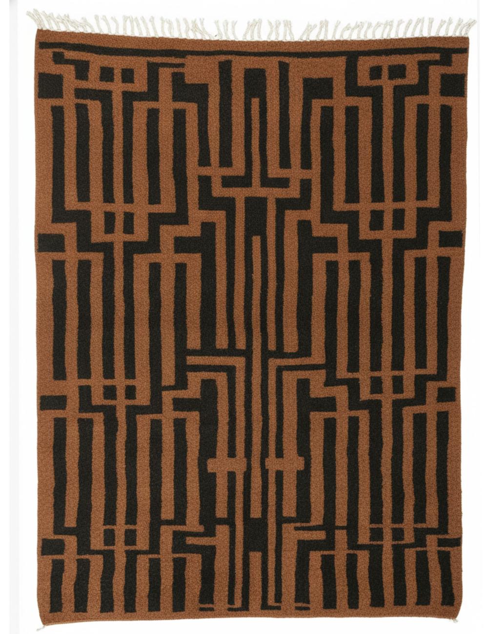 Custom Geometric Moroccan Wool Rug - Forma 36