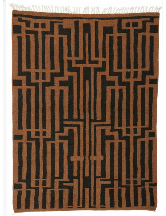 Custom Geometric Moroccan Wool Rug - Forma 36