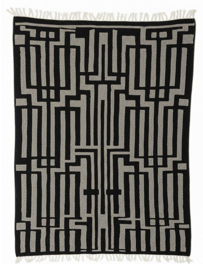 Custom Geometric Moroccan Wool Rug - Forma 36