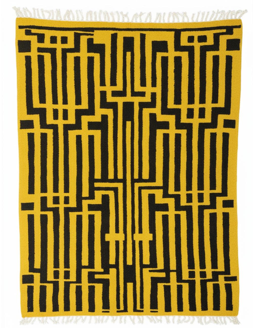 Custom Geometric Moroccan Wool Rug - Forma 36