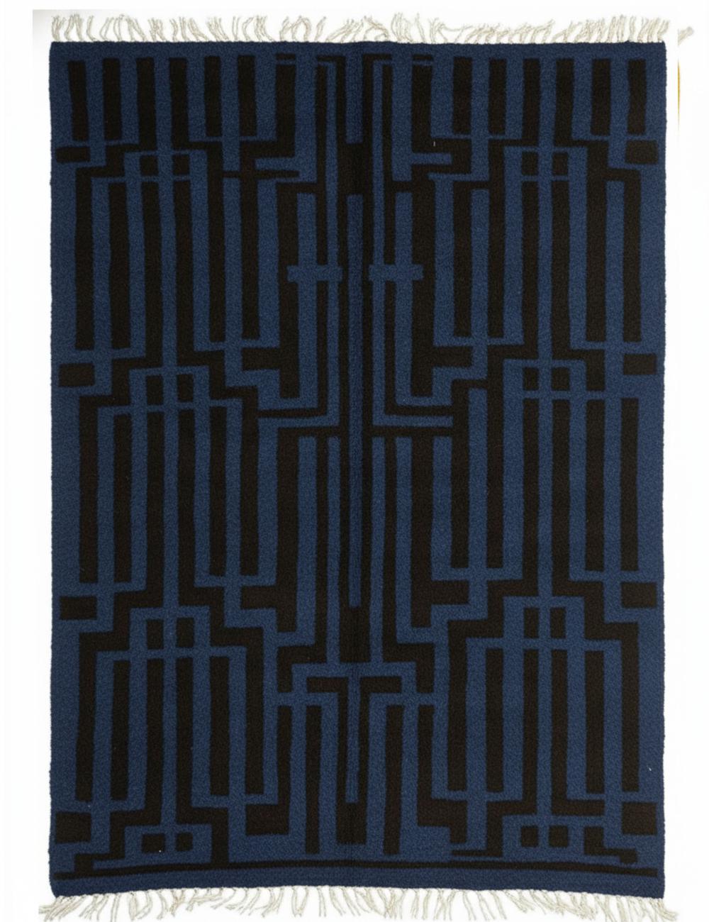 Custom Geometric Moroccan Wool Rug - Forma 36