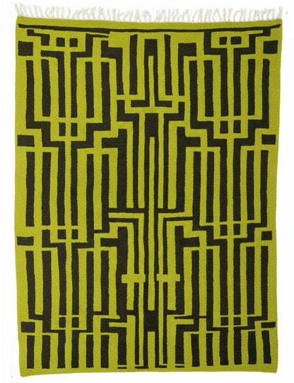Custom Geometric Moroccan Wool Rug - Forma 36