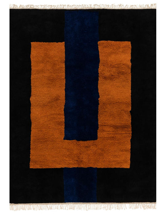 Custom Abstract Geometric Moroccan Rug - forma 69