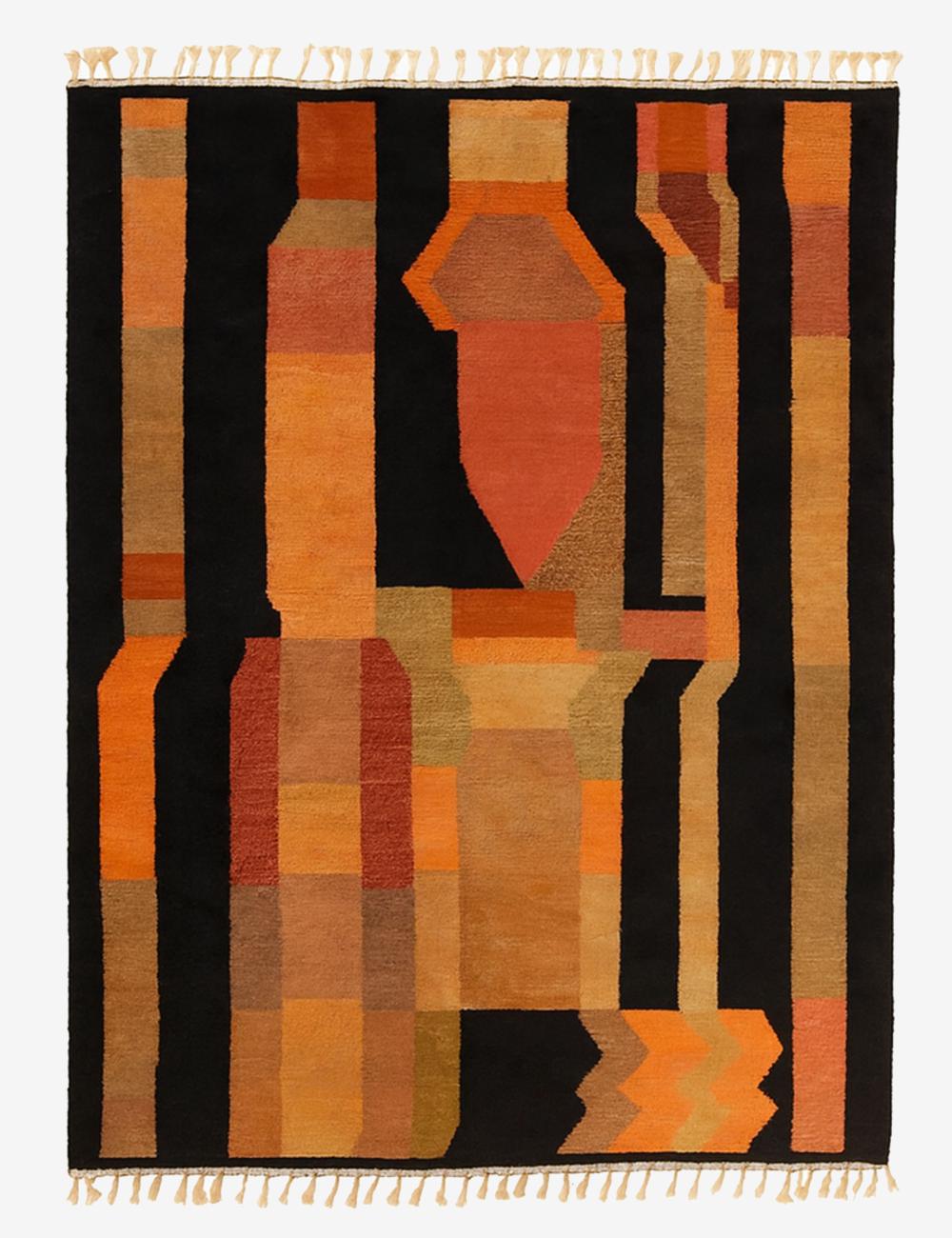 Abstract Beni Mrirt Moroccan Rug - forma 105