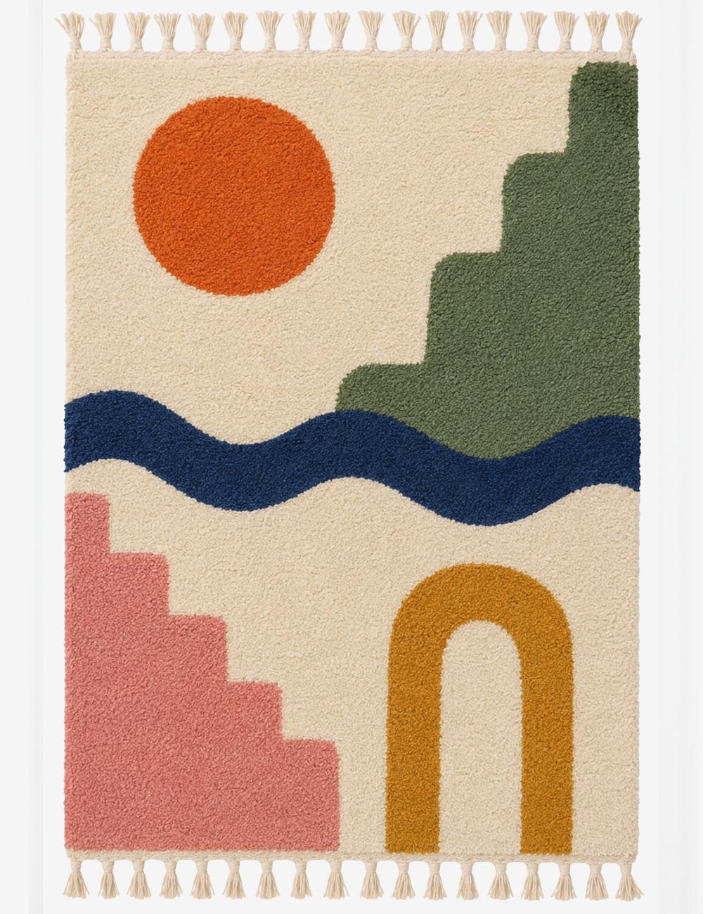Custom Colorful Moroccan Rug - Forma 12