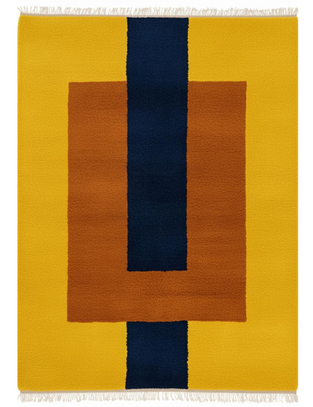 Custom Abstract Geometric Moroccan Rug - forma 69