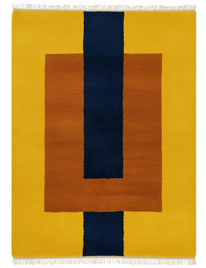 Custom Abstract Geometric Moroccan Rug - forma 69